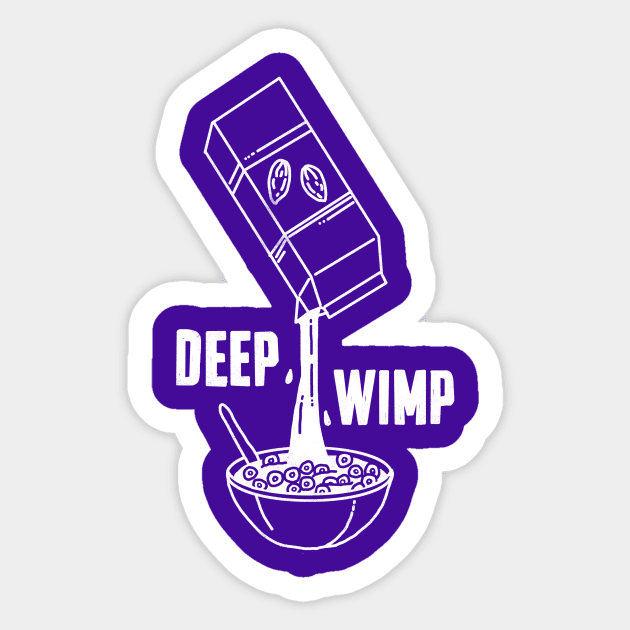 Deep Wimp Cereal Sticker by katemelvin